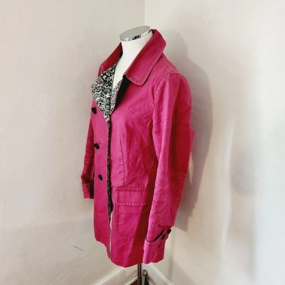 Talbots Pink‎ Button Front Jacket Women's Size 8